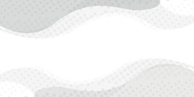 Abstract gray and white wave background with a white space vector