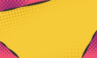 A yellow and pink background with a hole in it vector