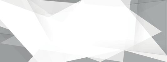 Abstract white and gray background with triangles vector