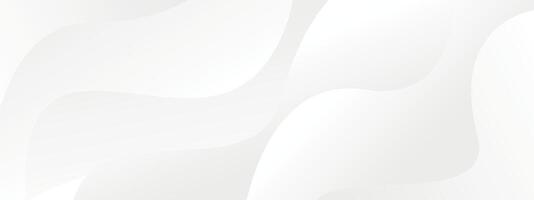 White abstract background with wavy lines vector