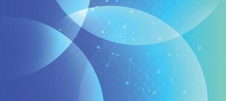 Abstract background with blue and green circles vector