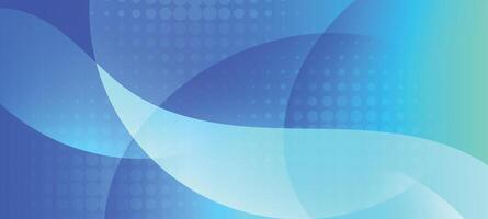 Abstract background with blue and green waves vector