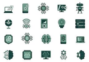 Technology Collection Design Element Set vector