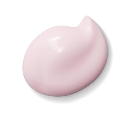 Pink foundation cream swatch, skincare drop