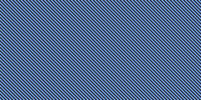 Black and blue gradient diagonal carbon fiber seamless texture pattern illustration.