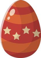Easter eggs clipart in simple cartoon design vector
