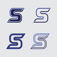 S letter logo design and S icon stock image graphic icon identity vector