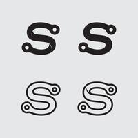 S logo design and S icon stock image graphic identity vector