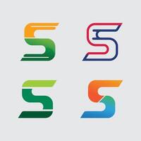 S logo design and S font icon stock image graphic icon identity vector