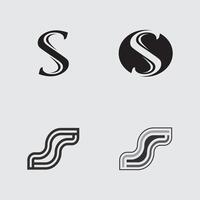 S logo font design and S icon stock image graphic icon identity vector