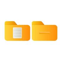 Computer File Manager Icons Collection. File Folder. File Storage. vector