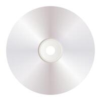 CD or DVD with Reflection Effect. Suitable for Storage Media, Music Release, and Data Backup. vector