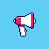Pixel art a megaphone game asset design vector