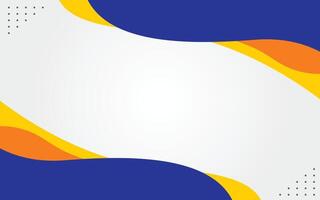 Simple Background Design With Blue And Yellow Wave Concept vector