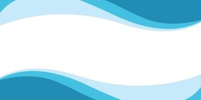 Simple Wave Blue Background Design vector