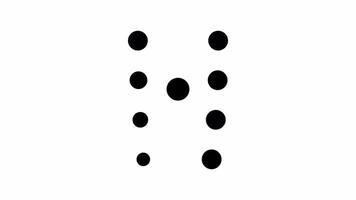 Abstract Black Circles Design A Minimalist Composition of Varying Sizes and Patterns video