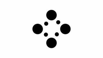 Abstract Black Circles Design A Minimalist Composition of Dots and Shapes video