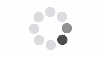 Abstract Circular Loading Animation Shades of Gray and Black Progress Indicator video