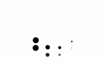 Abstract Black and White Dot Composition, A Study in Size, Space, and Form video