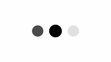 Abstract minimalist grayscale circles design, simple geometric shapes, dots, black, white, and grey video