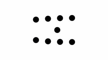 Abstract Black Dots Formation, A Visual Puzzle of Simple Shapes video