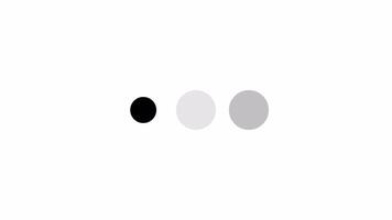 Abstract grayscale circles minimalist design, simple geometric shapes, loading indicator concept. video