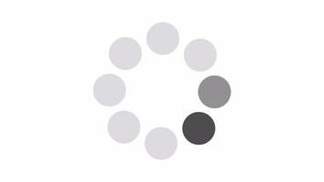Abstract Circular Loading Animation Shades of Gray and Black Circles Rotating video