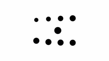 Abstract Black Dots Composition, A Study in Form and Space video