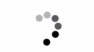 Abstract Rotating Circles Loading Animation Graphic Design video