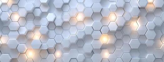 3d rendering of hexagonal pattern background photo