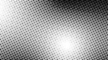 Black and white halftone dot background animation with circle mode. Loop animation. Suitable for wallpaper, presentations, comics, etc. video