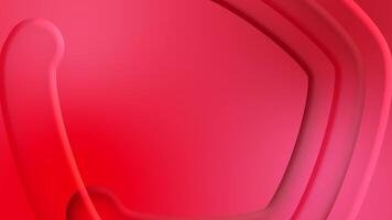 Looping red pentagon animated abstract geometric monochrome background with empty place for logo or product promotion video