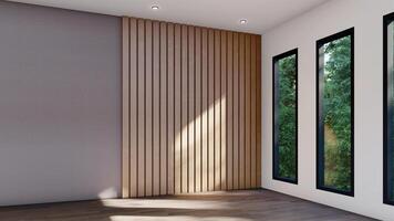 empty interior room shadow wall space background mock up architecture sunlight. empty home a modern window photo