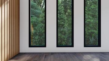 empty interior room shadow wall space background mock up architecture sunlight. empty home the modern window photo