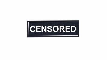 Censored. The icon is censored, a cartoon animation with an alpha channel video