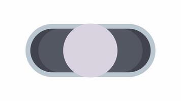 The slider. Animation of button movement, alpha channel. Cartoon video
