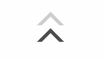 The pointer is an arrow. Animation of a computer directional indicator, alpha channel. Cartoon video