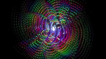 3d render of abstract art loop animation with transform rotating video
