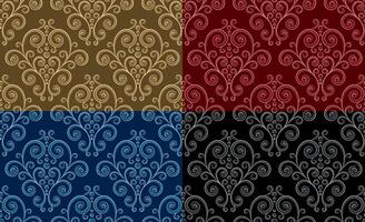 Seamless backgrounds with floral pattern. vector