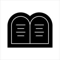 ten commandments Icon ,Symbol isolated white background. illustration. color editable. vector