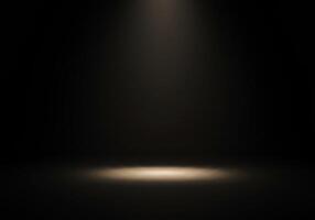 Light Beam on Dark Background Highlighting a Stage or Presentation Spot photo