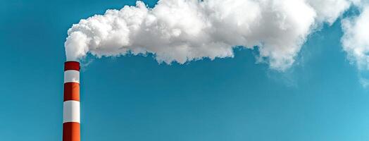 A white smoke pipe coming out of a chimney photo