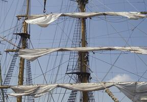 Mast of a tall ship photo
