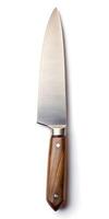 sharp knife isolated on white background photo