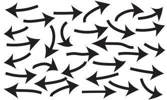 Curved arrow icons. curved arrows set. arrow symbol collection. vector