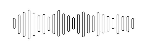 Set of radio Wave icon. Monochrome simple sound wave vector
