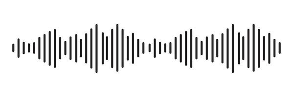 Sound Wave Symbol of Equaliser. white on background. Gradient Illustration Design. vector