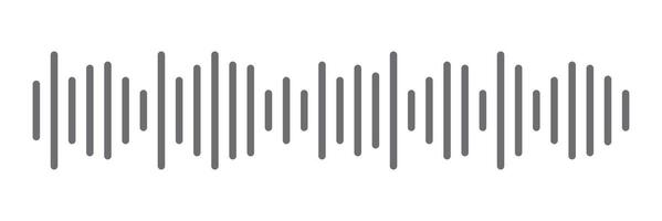 Audio waves icon. Voice message and sound representation vector