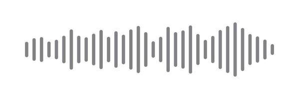 Black waves as equalizer isolated on black background. vector