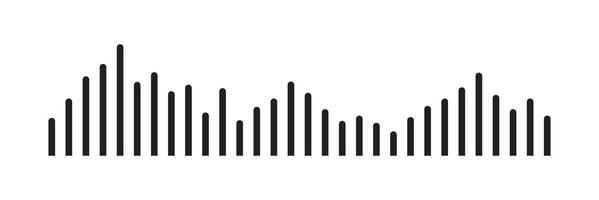 set of sound waves icons. Audio waves , radio waves. Voice message . Icons . Interface design. vector